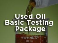used recyceled fuel testing package